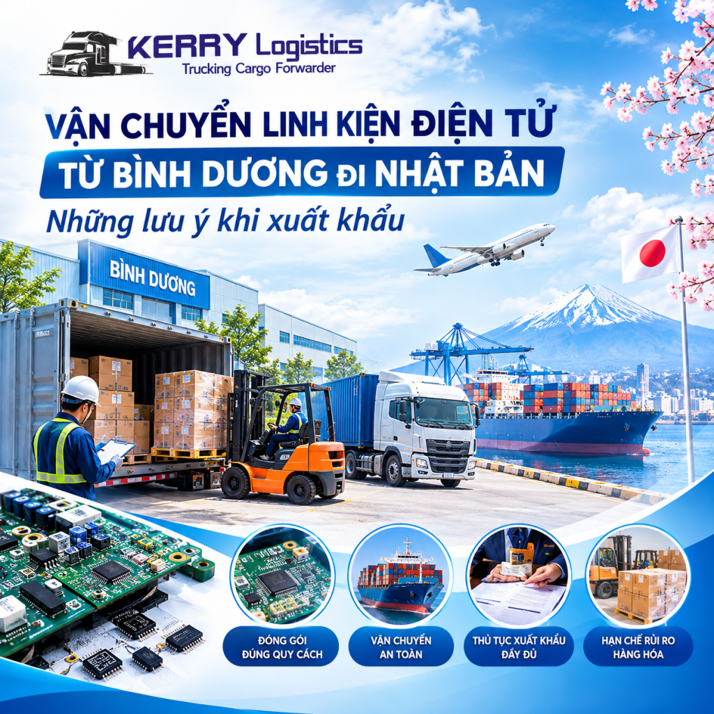 Vận chuyển linh kiện điện tử từ Bình Dương đi Nhật Bản: Những lưu ý khi xuất khẩu
