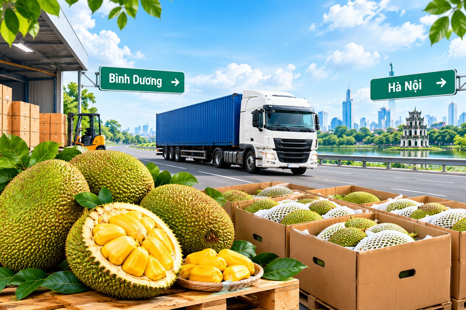 Vận chuyển mít từ Bình Dương đi Hà Nội: Cách hạn chế dập và nứt quả