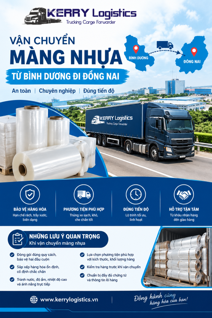 Vận chuyển hàng nhựa từ Bình Dương đi Đồng Nai